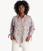 Sanctuary Sanctuary Birch Tie Cuff Shirt Petal Confectionary Stripe Size Extra Small From Sole Society