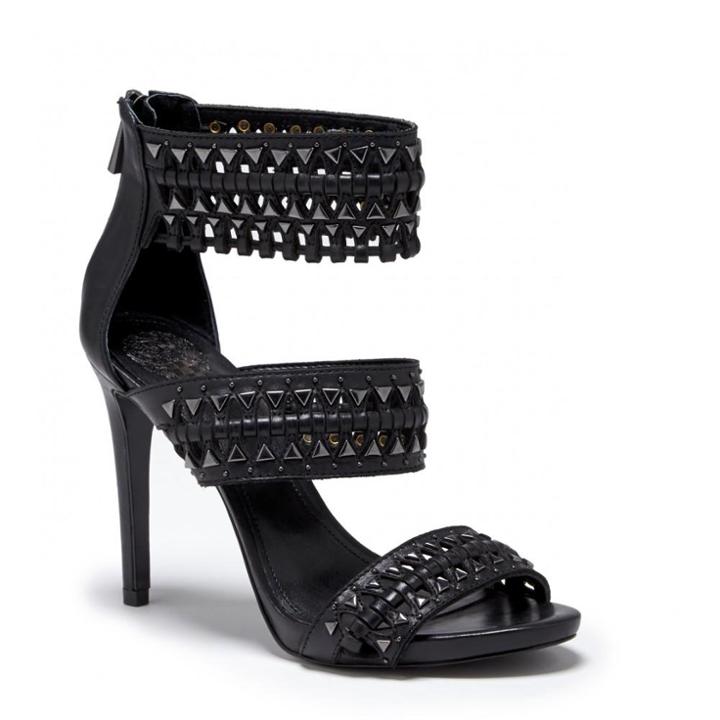 Vince Camuto Vince Camuto Fancle Woven Studded Heel - Black-9.5
