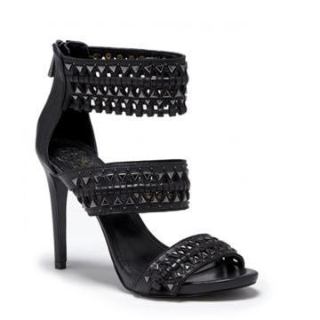 Vince Camuto Vince Camuto Fancle Woven Studded Heel - Black-9.5