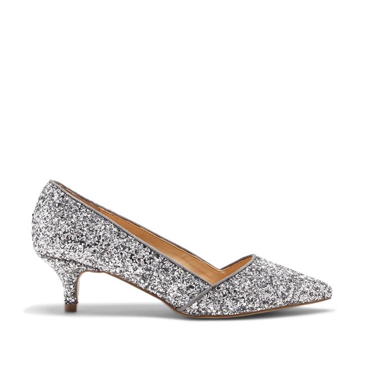 Sole Society Sole Society Desi Kitten Heel Pump - Silver
