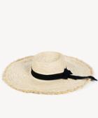 Sole Society Sole Society Textured Wide Brim Sun Hat Ivory One Size Os Straw