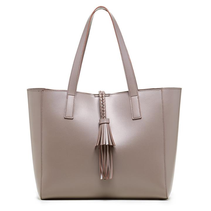 Sole Society Sole Society Zyla Tote W/ Braided Tassel - Grey