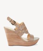 Sole Society Sole Society Jenny Platform Wedges Sandals Night Taupe Size 5 Leather