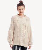 Lost + Wander Lost + Wander Women's Feel Good Sweater Natural Size Xs/s From Sole Society