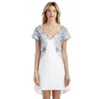 Sloane Rouge Sloane Rouge Cut Out Shift Dress - Salt-azul-xs