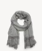 Sole Society Women's Metallic Plaid Scarf Grey From Sole Society