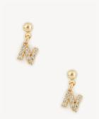 Sole Society Sole Society Dainty Initial Earrings Gold Size One