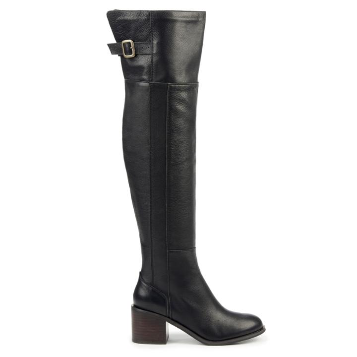 Sole Society Sole Society Devlin Otk Buckle Boot - Black Leather