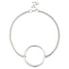 Sole Society Sole Society Plated Harness Choker Necklace - Silver