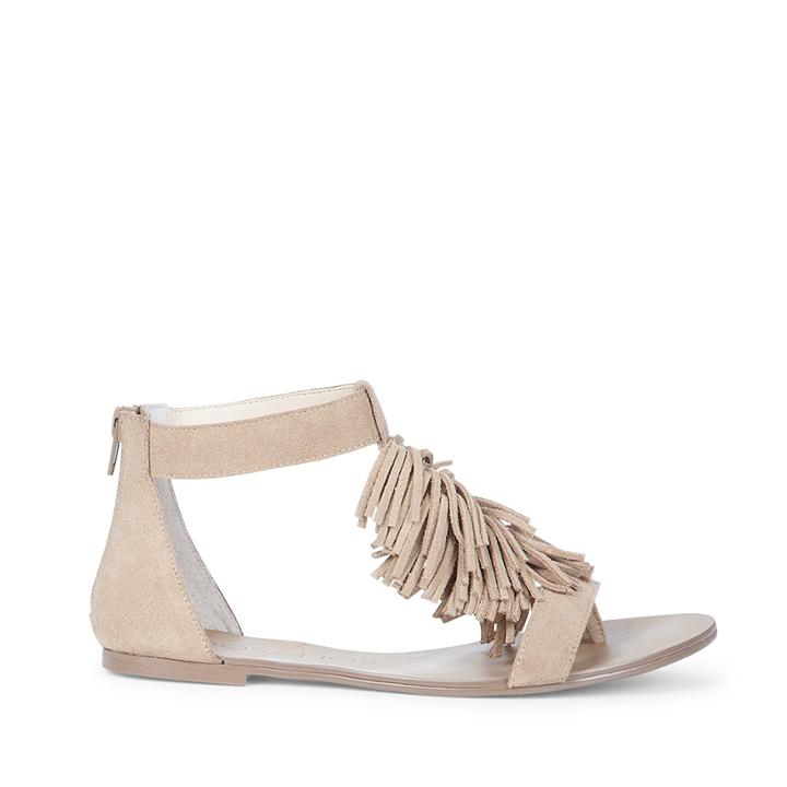 Sole Society Sole Society Koa Fringe Flat Sandal - Winter Tan-6