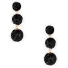 Sole Society Sole Society Tiered Drop Earrings - Black
