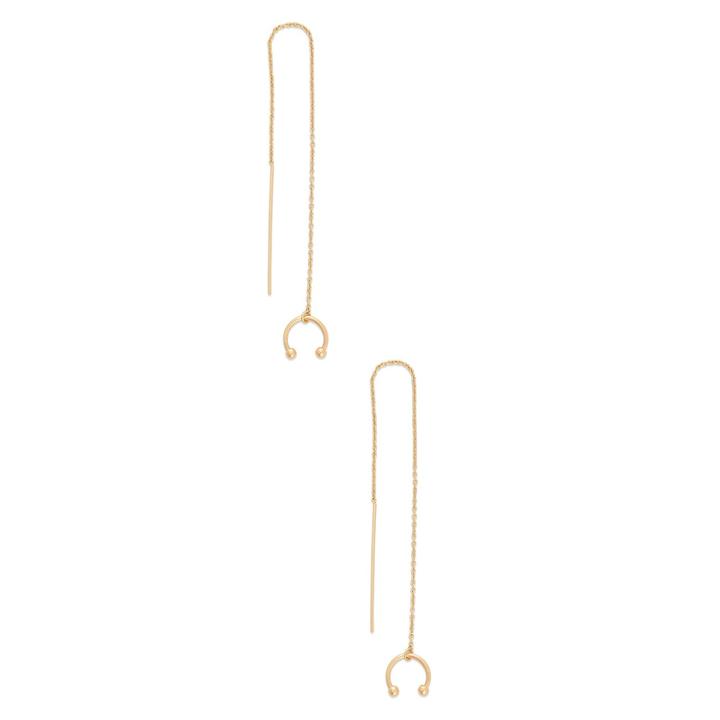 Sole Society Sole Society Floating Chain Ear Cuff - Antique Gold