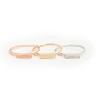 Sole Society Sole Society Mixed Metal Ring Set - Multi-8