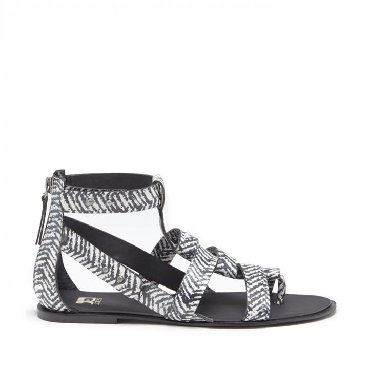 Joes Jeans Joes Jeans Ranger Gladiator Sandal - Black White-7.5