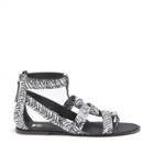 Joes Jeans Joes Jeans Ranger Gladiator Sandal - Black White-7.5
