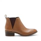 Sole Society Sole Society Mars Elastic Gore Bootie - Camel Dark Brown-9