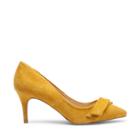 Sole Society Sole Society Peyton Bow Pointed Toe Pump - Mustard