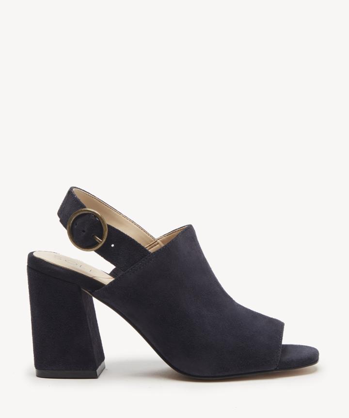 Sole Society Women's Juniah Slingback Sandals Midnight Size 5 Suede From Sole Society