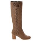Sole Society Sole Society Arabella Lace-up Boot - Taupe