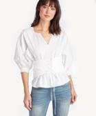 1. State 1. State L/s Blouson Sleeve Corset Top Ultra White Size Extra Small From Sole Society