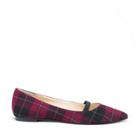 Sole Society Sole Society Zayna Pointed Toe Flat - Plum Black-5.5