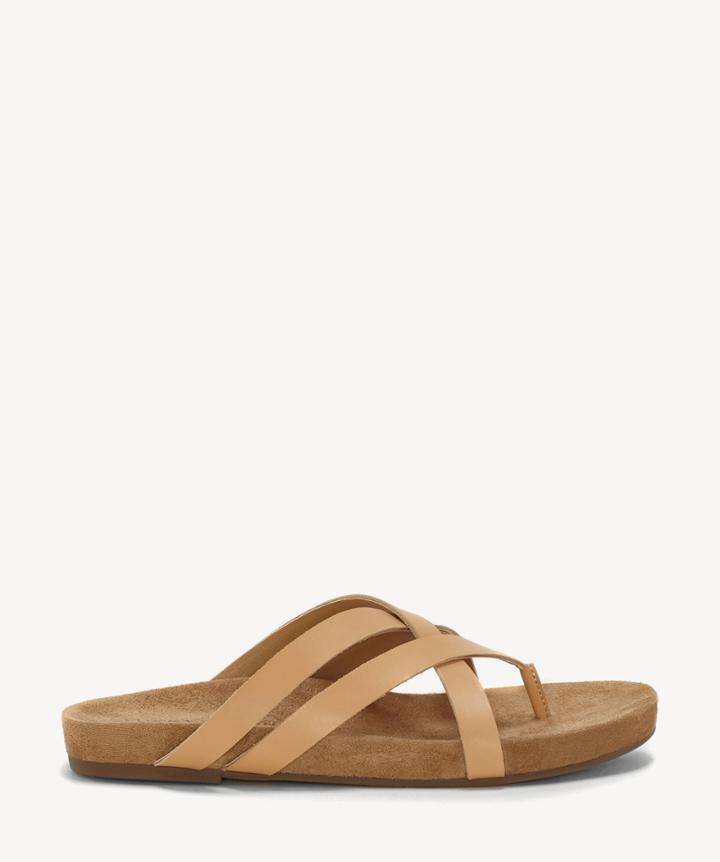 Lucky Brand Lucky Brand Fillima Strappy Flats Sandals Buff Size 6 Leather From Sole Society