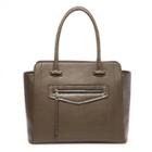 Sole Society Sole Society Annaleigh Exotic Structured Tote - Olive-one Size
