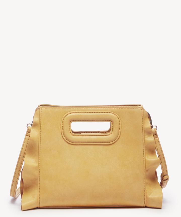 Sole Society Sole Society Gusty Crossbody Bag In Color: Vegan Yellow Ochre Leather