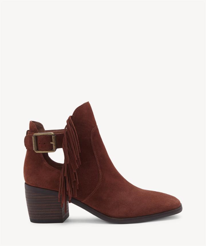 Lucky Brand Lucky Brand Women's Makenna Cut Out Bootie Rye Size 6 Leather From Sole Society