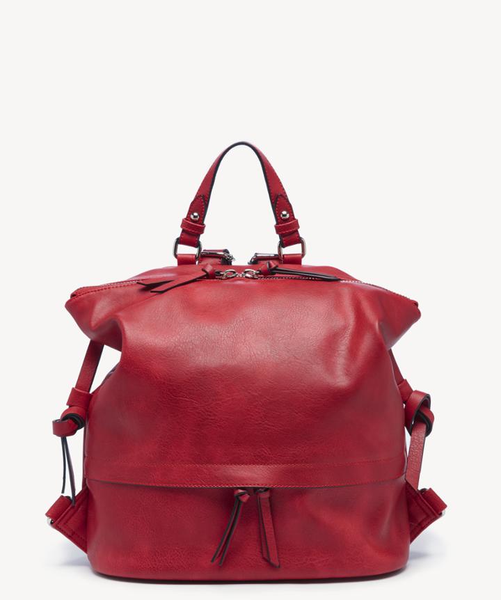 Sole Society Women's Josah Backpack Vegan Indie Red One Size Vegan Leather From Sole Society