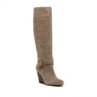 Sole Society Sole Society Valentina Knee High Wedge Boot - Taupe-9.5