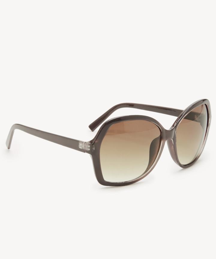 Sole Society Women's Melo Over Square Frame Sunglasses Crystal Brown One Size Plastic From Sole Society