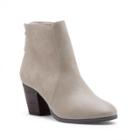 Sole Society Sole Society Chris Mixed Materials Bootie - Taupe-5.5