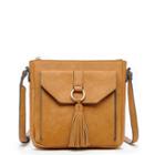 Sole Society Sole Society Chaney Flat Crossbody With Tassels - Cognac