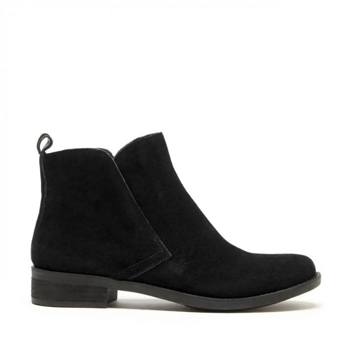 Lucky Brand Lucky Brand Nightt Suede Ankle Bootie - Black-5.5