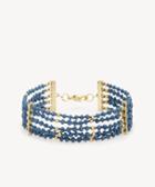 Sole Society Women's Beaded Line Bracelet Azure One Size From Sole Society