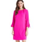 Cece Cece Crepe Shift Dress - Hot Magenta-2