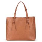Sole Society Sole Society Amal Tote W/ Braided Handles - Cognac-one Size