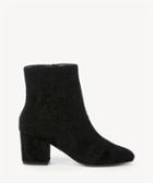 Sole Society Sole Society Dinah Ankle Bootie Black Floral Size 5 Suede