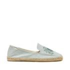Soludos Soludos Peacock Smoking Slipper Embroidered Espadrille - Chambray-6