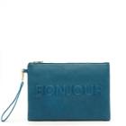 Sole Society Sole Society Justine Oversize Conversation Pouch - Peacock-one Size