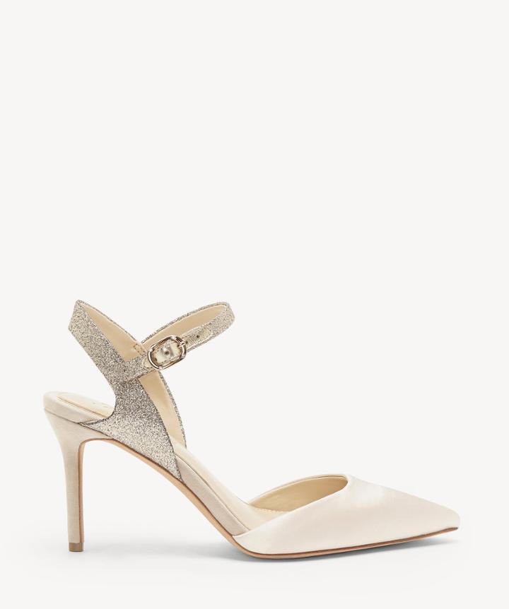 Imagine Imagine Women's Glora Slingback Pumps Natural Size 10 Satin From Sole Society