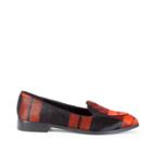 Sole Society Sole Society Winslow Pointed Toe Smoking Slipper - Red Black Plaid