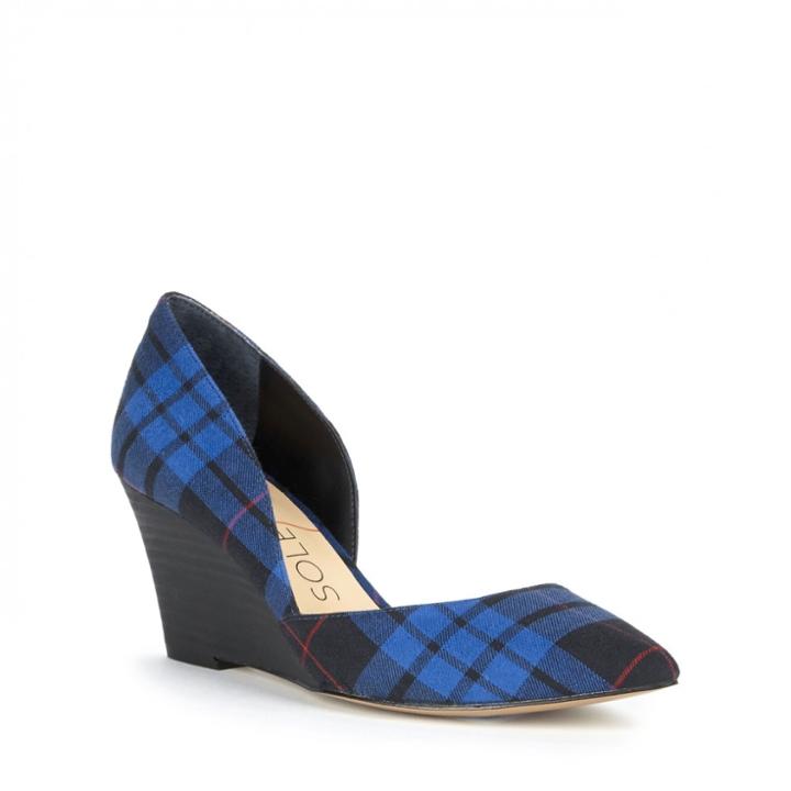 Sole Society Sole Society Jillian Dorsay Wedge - Indigo-5