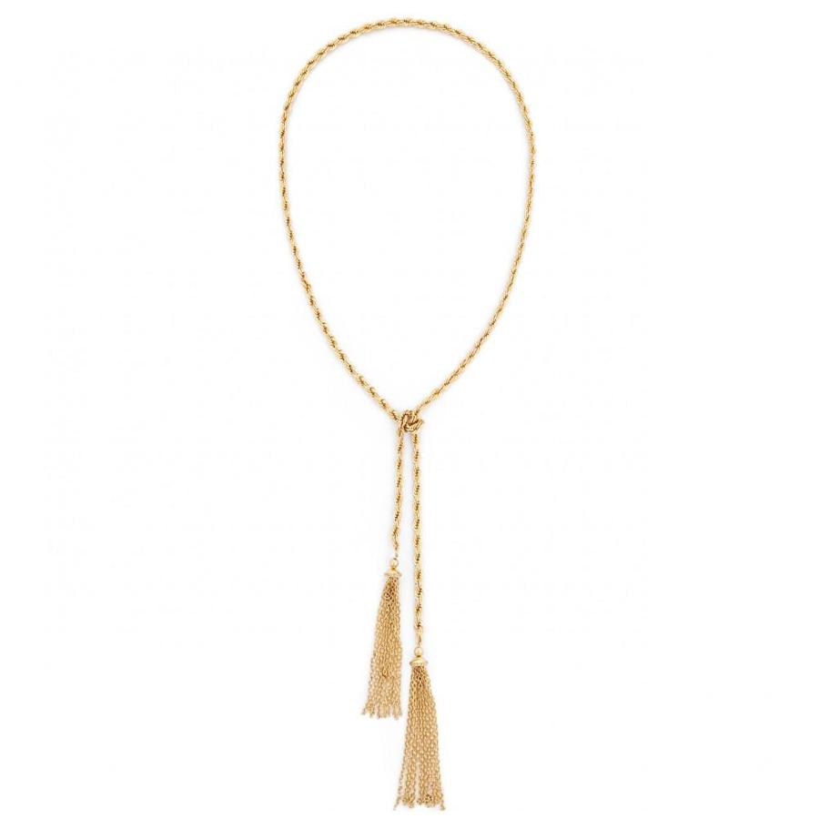 Sole Society Sole Society Tassel Lariat - Gold-one Size | LookMazing
