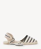 Soludos Soludos Classic Stripe Sandals Espadrille Natural/black Size 6 Fabric From Sole Society
