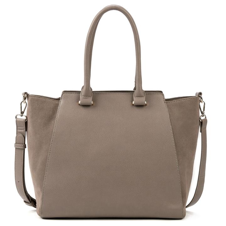 Sole Society Sole Society Jeanine Mixed Material Winged Satchel - Sandstone