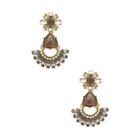 Sole Society Sole Society Multi Stone Drop Earring - Crystal Combo