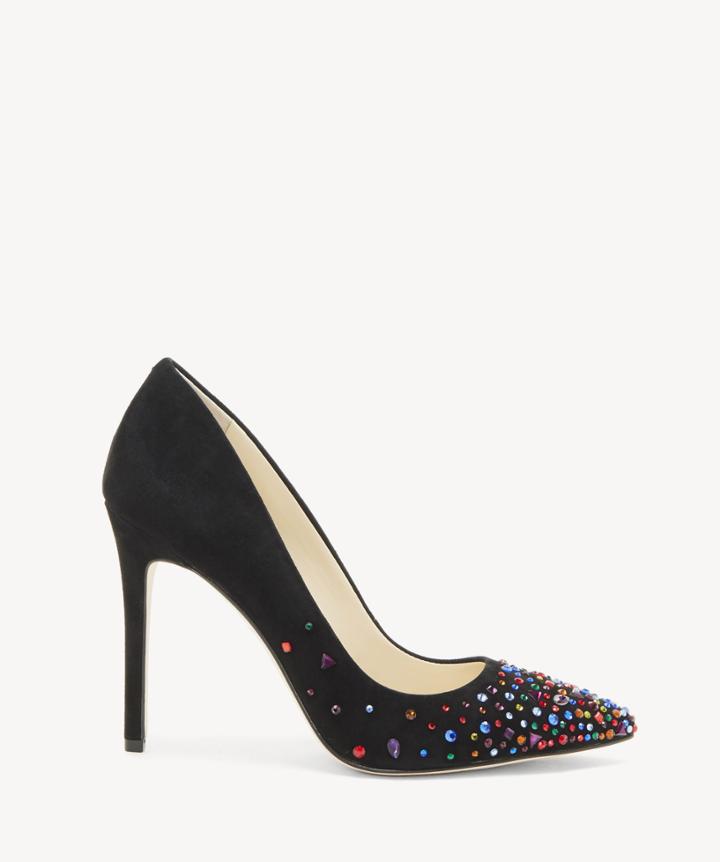 Jessica Simpson Jessica Simpson Women's Praylee3 Pointed Toe Pumps Black Size 10 Suede From Sole Society