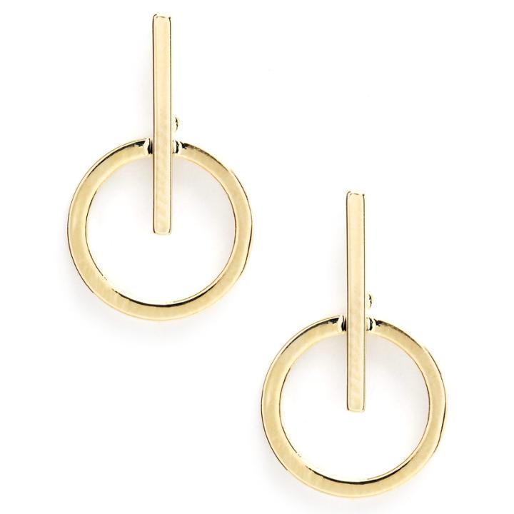 Sole Society Sole Society Gold Plated Geometric Earring - Gold-one Size